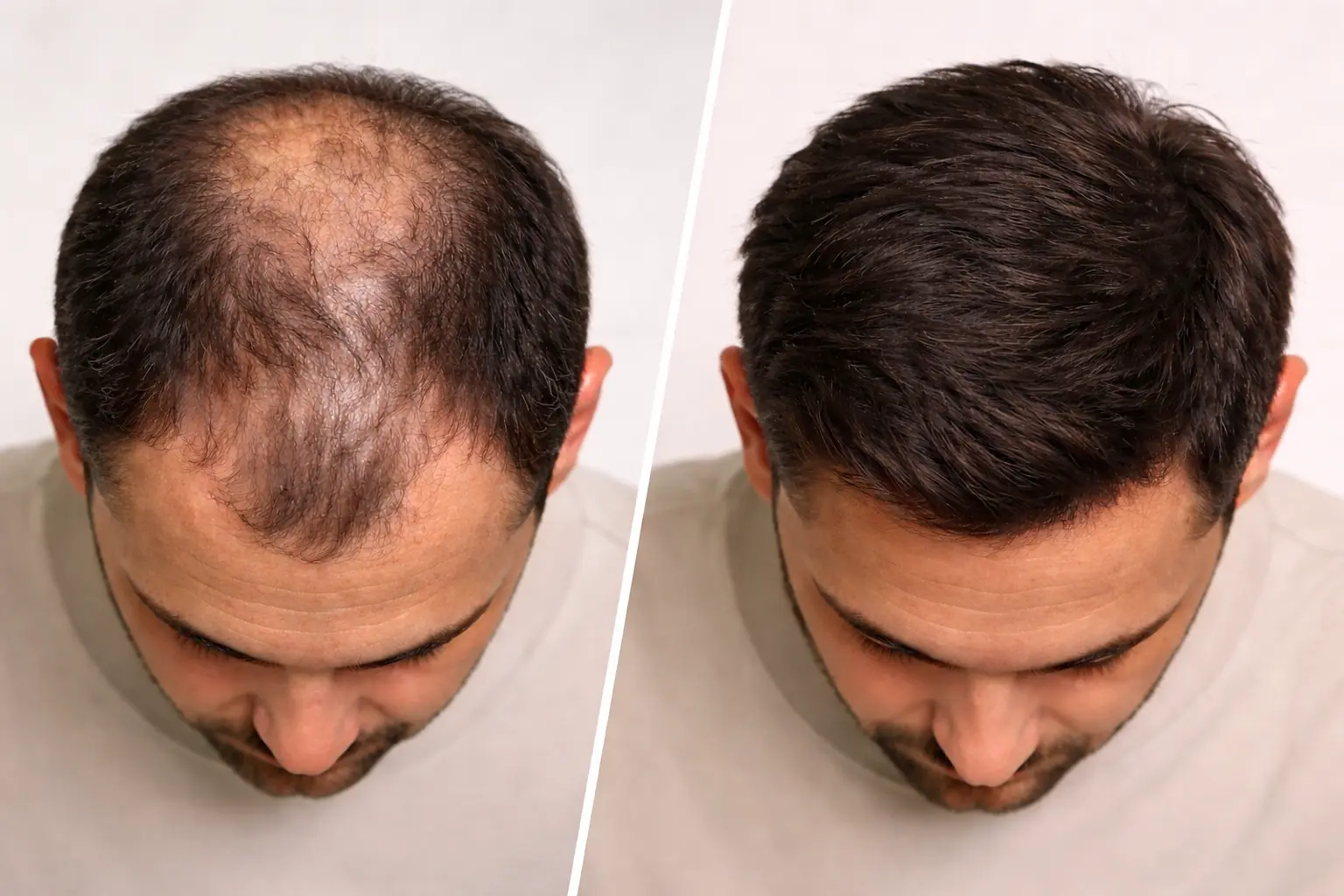 Saç simülasyonu SMP uygulaması sonucu doğal saç görünümü